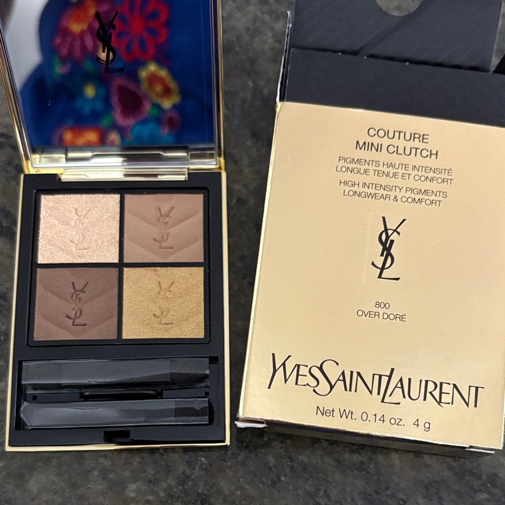 Yves Saint Laurent Couture Mini Clutch Eyeshadow Palette - Gold and Brown